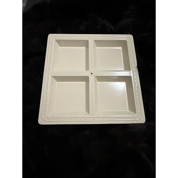 Nora Fleming Other - Nora Fleming 14" Retired Pearl Dot Platter Melamine 4 Square Divided Sections